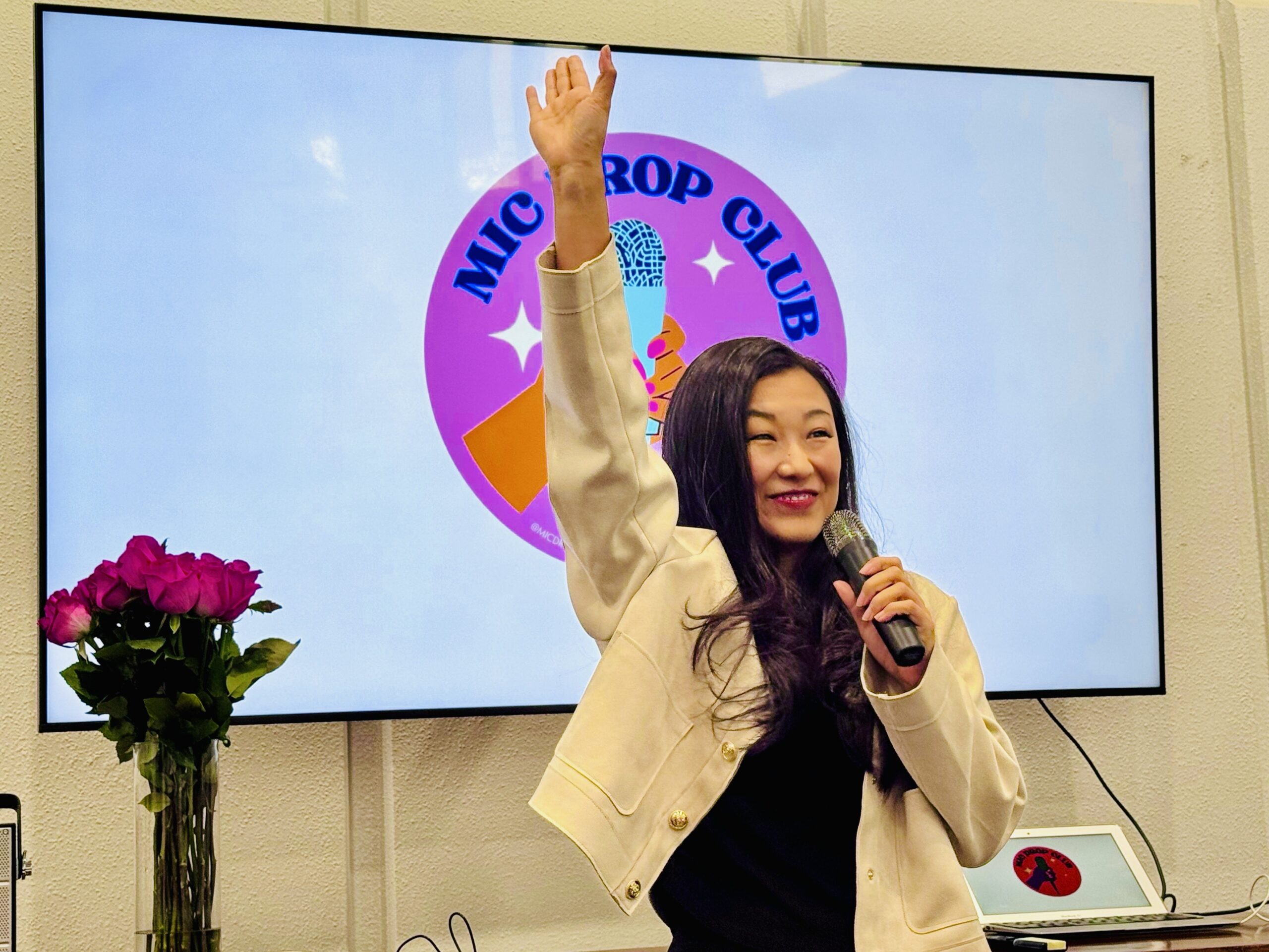 Life Coach Lucy Liu Speaking Photo