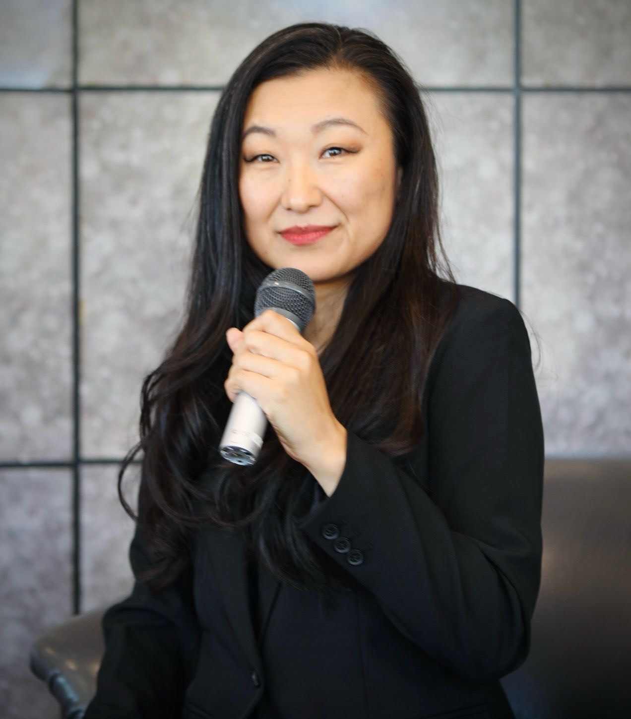 Life Coach Lucy Liu Speaking Photo